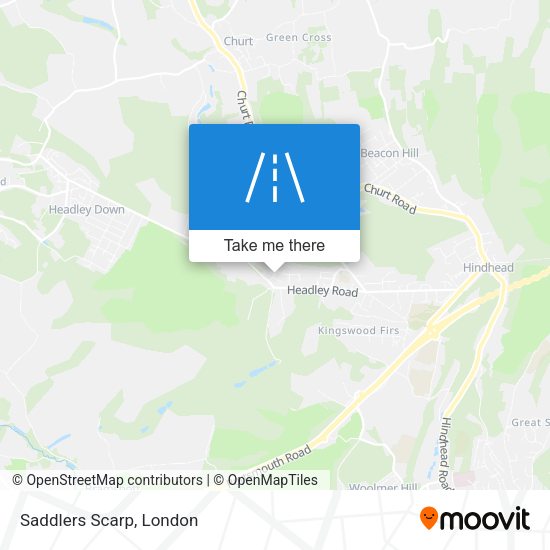 Saddlers Scarp map