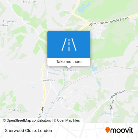 Sherwood Close map