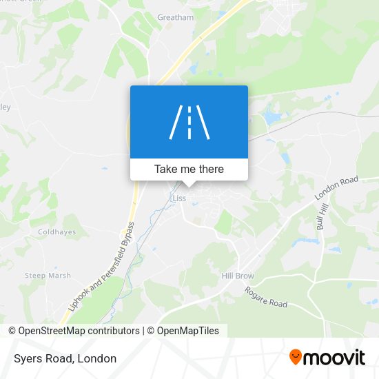 Syers Road map