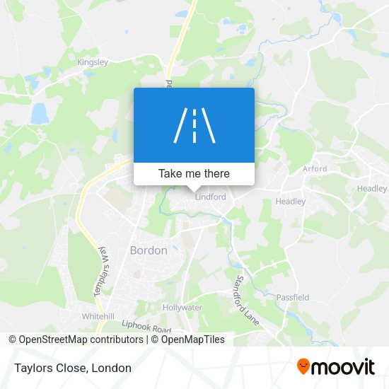 Taylors Close map