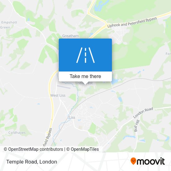Temple Road map