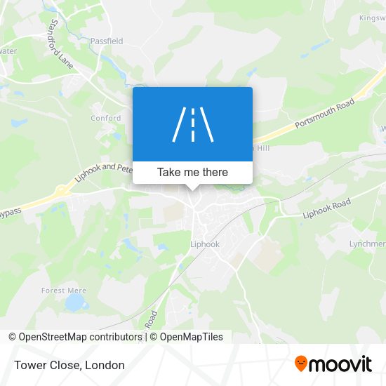 Tower Close map