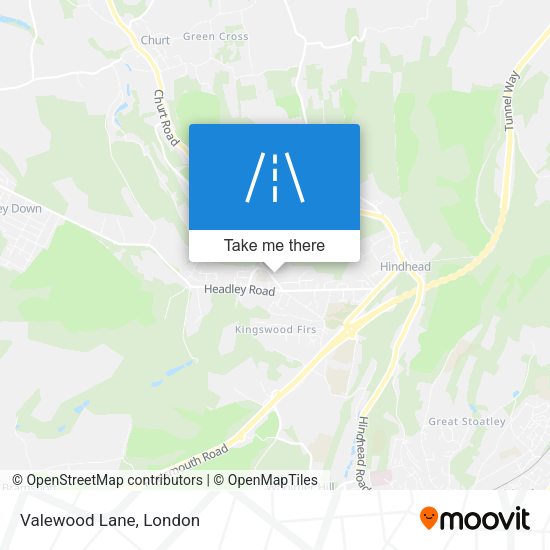 Valewood Lane map