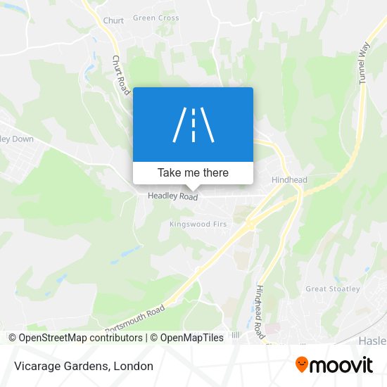 Vicarage Gardens map