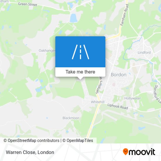 Warren Close map