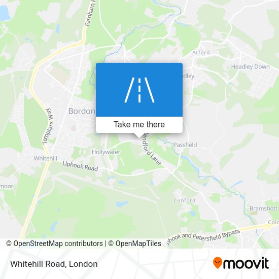 Whitehill Road map
