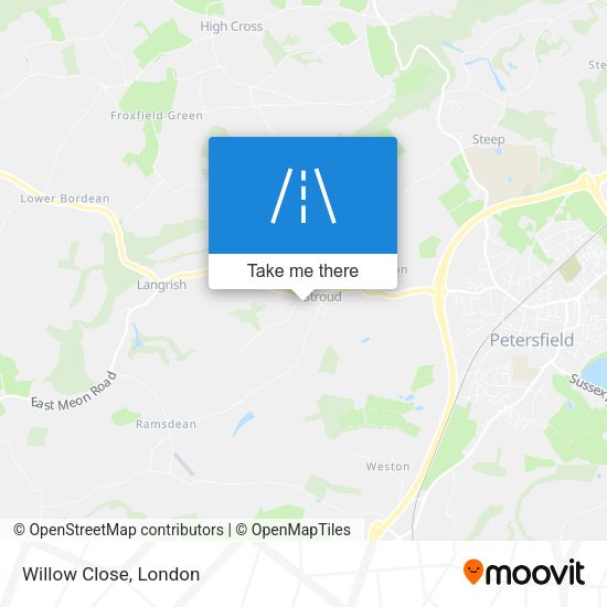 Willow Close map
