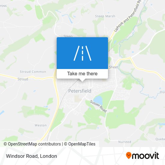 Windsor Road map