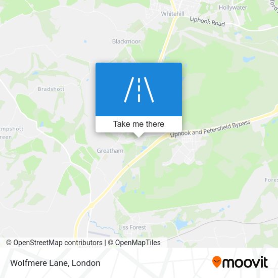 Wolfmere Lane map