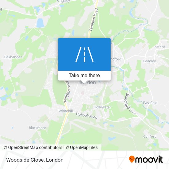 Woodside Close map