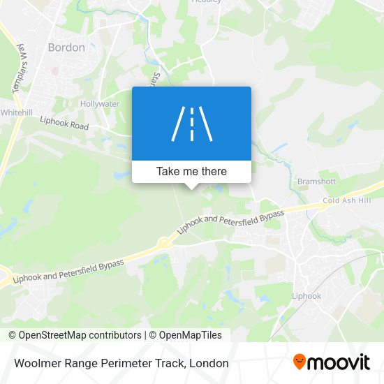 Woolmer Range Perimeter Track map