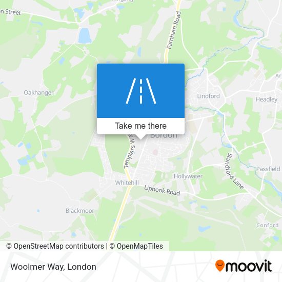 Woolmer Way map