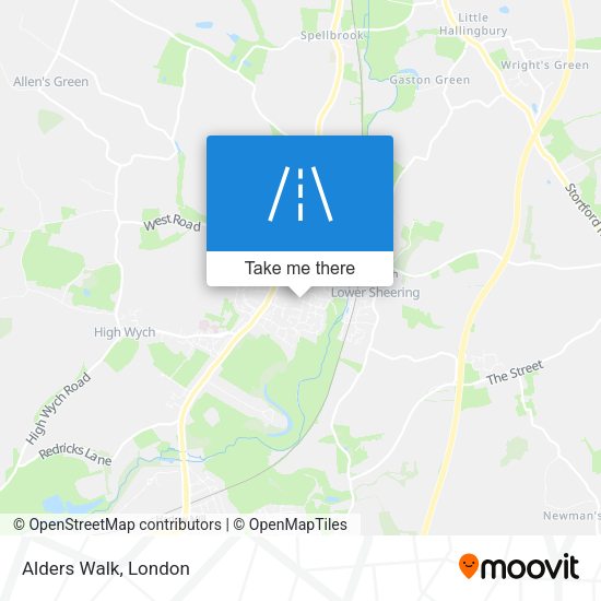 Alders Walk map