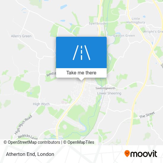 Atherton End map