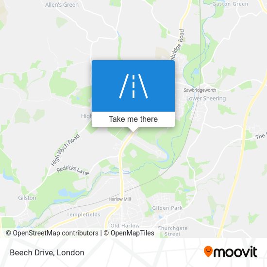 Beech Drive map