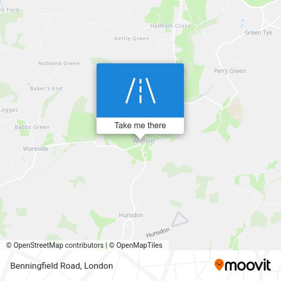 Benningfield Road map