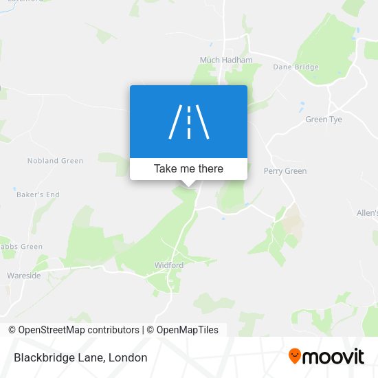 Blackbridge Lane map