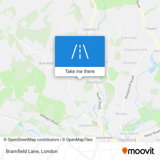 Bramfield Lane map