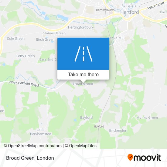 Broad Green map