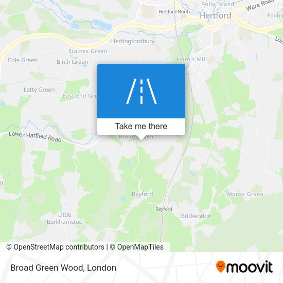 Broad Green Wood map