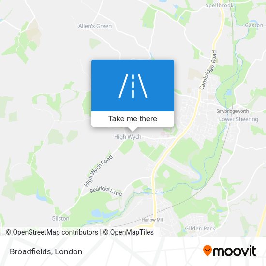 Broadfields map