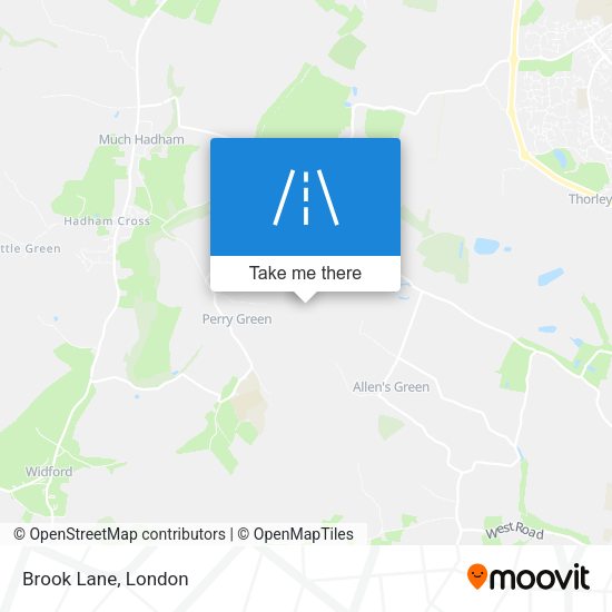 Brook Lane map