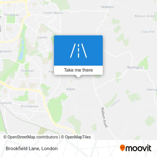 Brookfield Lane map