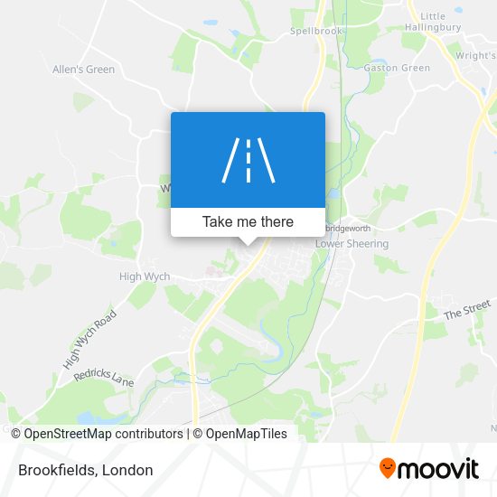 Brookfields map