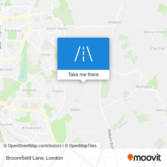 Broomfield Lane map