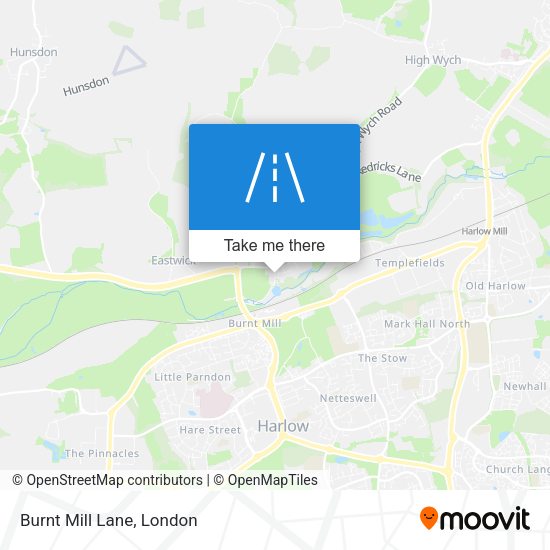 Burnt Mill Lane map