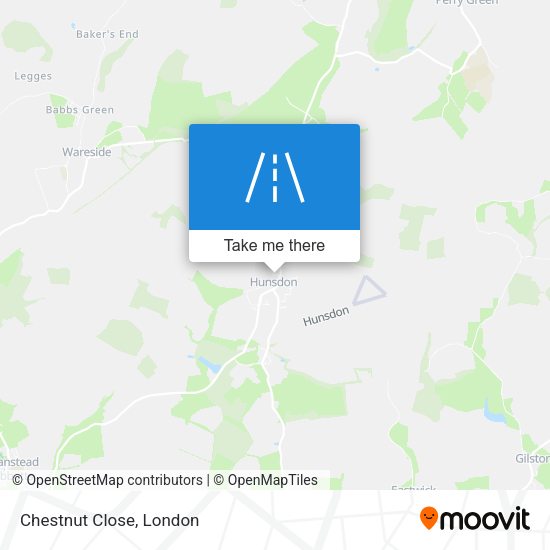 Chestnut Close map