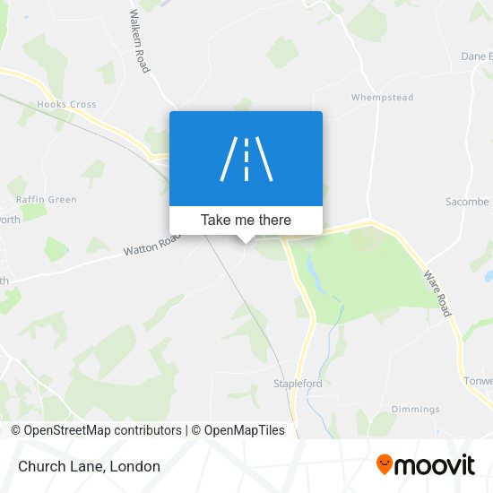 Church Lane map