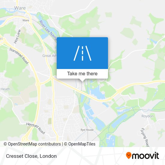 Cresset Close map
