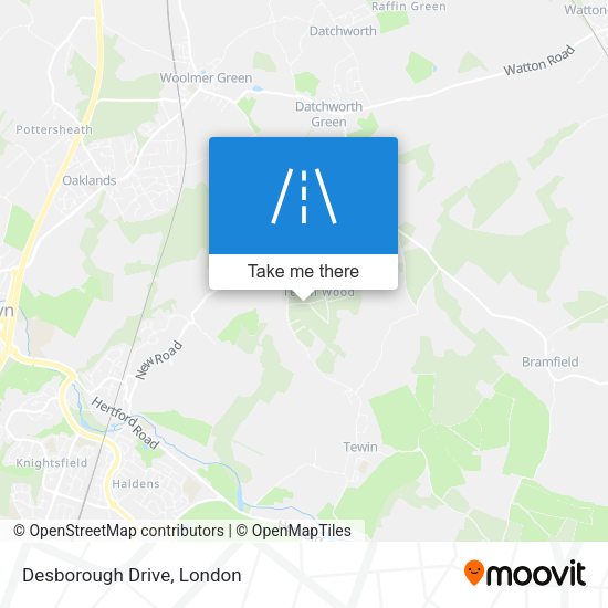 Desborough Drive map