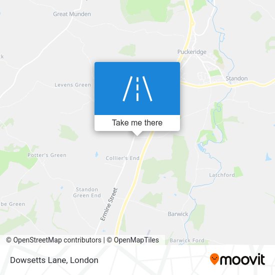 Dowsetts Lane map