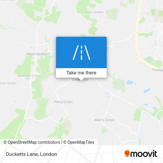 Ducketts Lane map