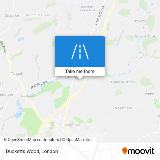 Ducketts Wood map