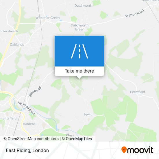 East Riding map