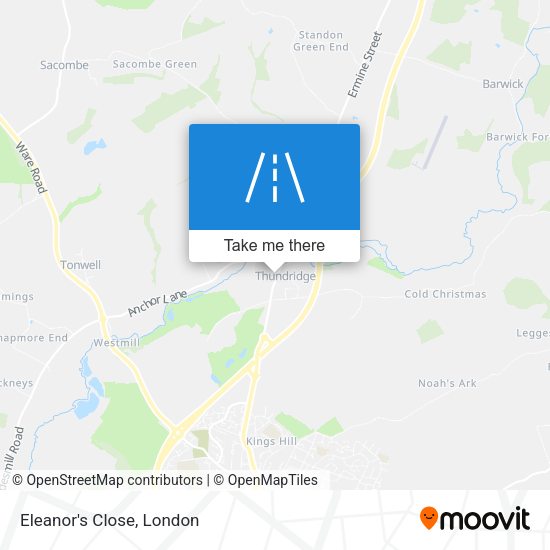 Eleanor's Close map
