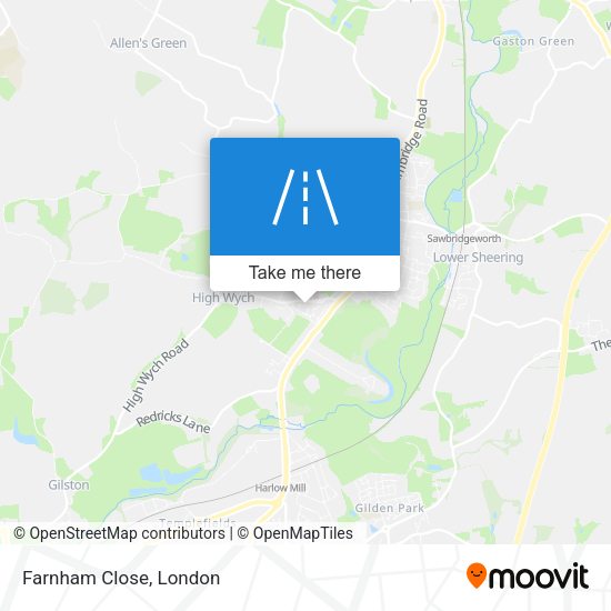Farnham Close map