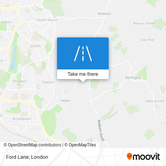 Ford Lane map