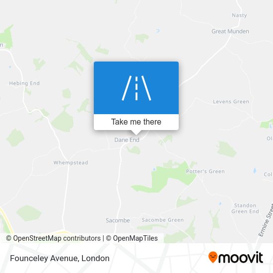 Founceley Avenue map