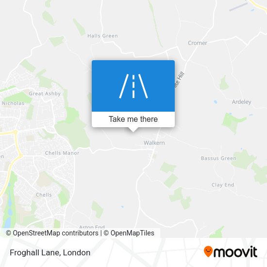 Froghall Lane map