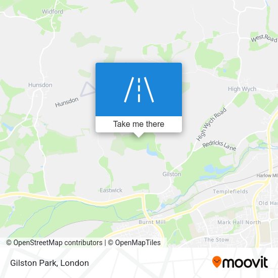 Gilston Park map