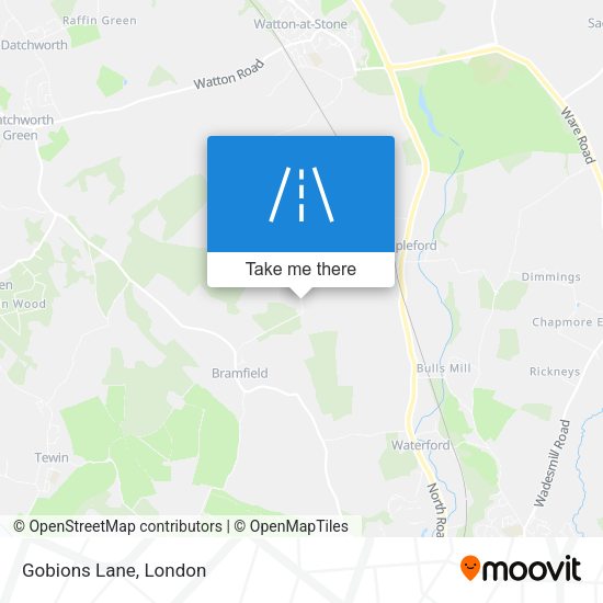 Gobions Lane map