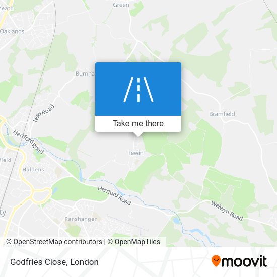 Godfries Close map
