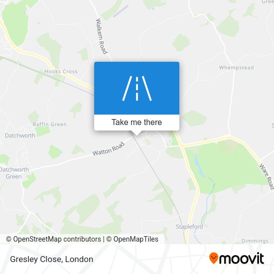 Gresley Close map