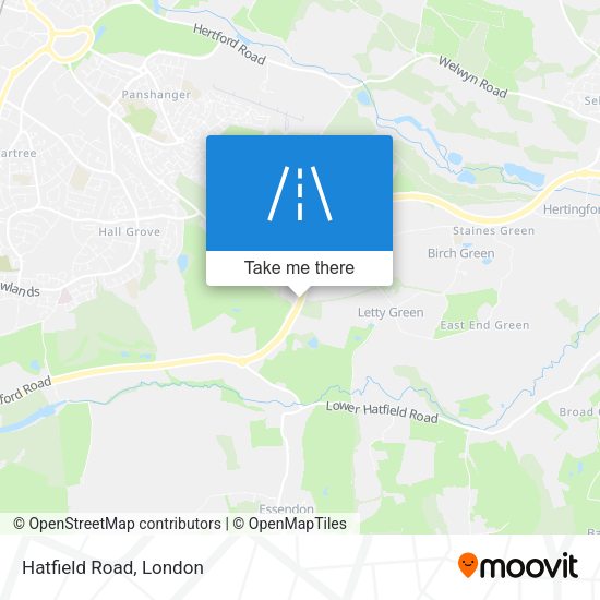 Hatfield Road map