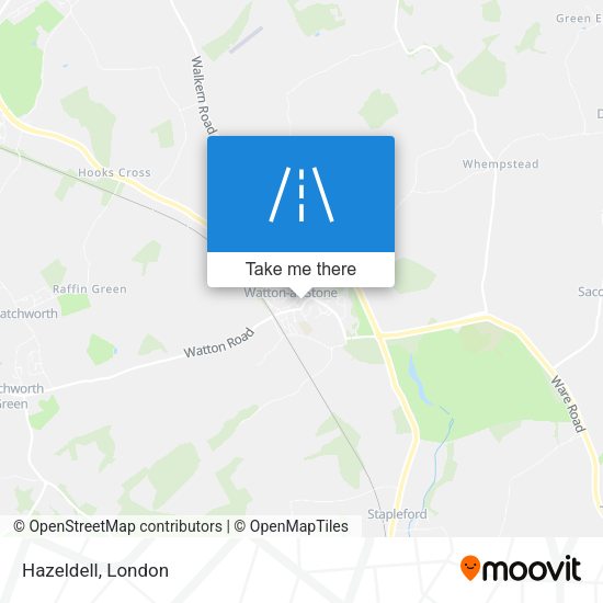 Hazeldell map