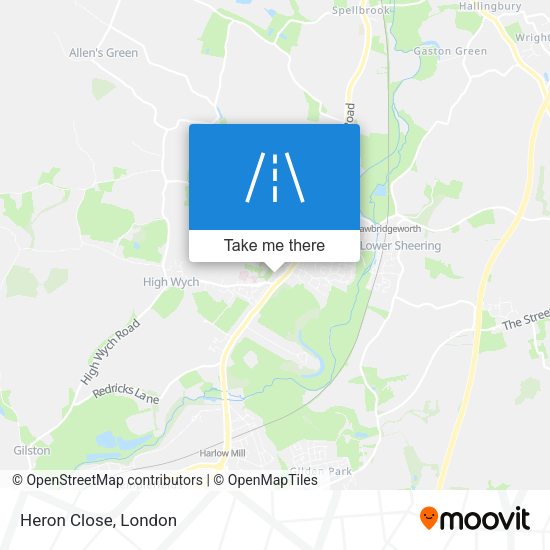 Heron Close map